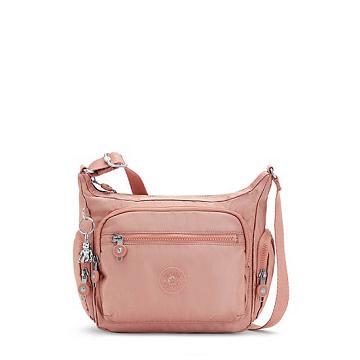 Kipling Gabbie Small Metallic Crossbody Táska Rózsaszín | HU 1142MQ